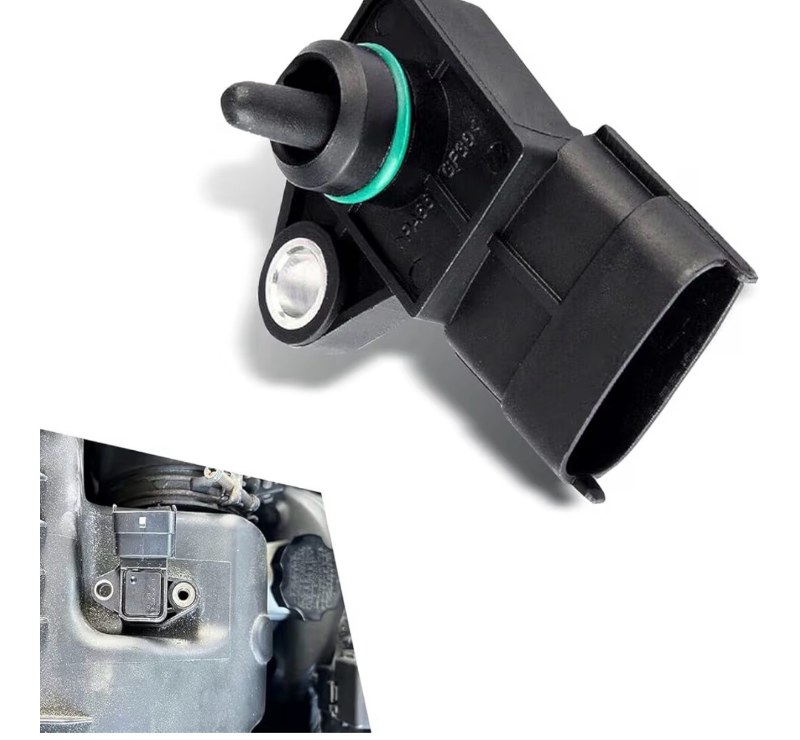 lot 2056 image: leechio Car Manifold Absolute Pressure Sensor, MAP Air Intake Pressure Sensor OEM # 39300-2B100, for Hyundai Accent Azera Equus Genesis Santa Fe Sonata Tucson KIA Forte Optima Rio Rondo (Black)