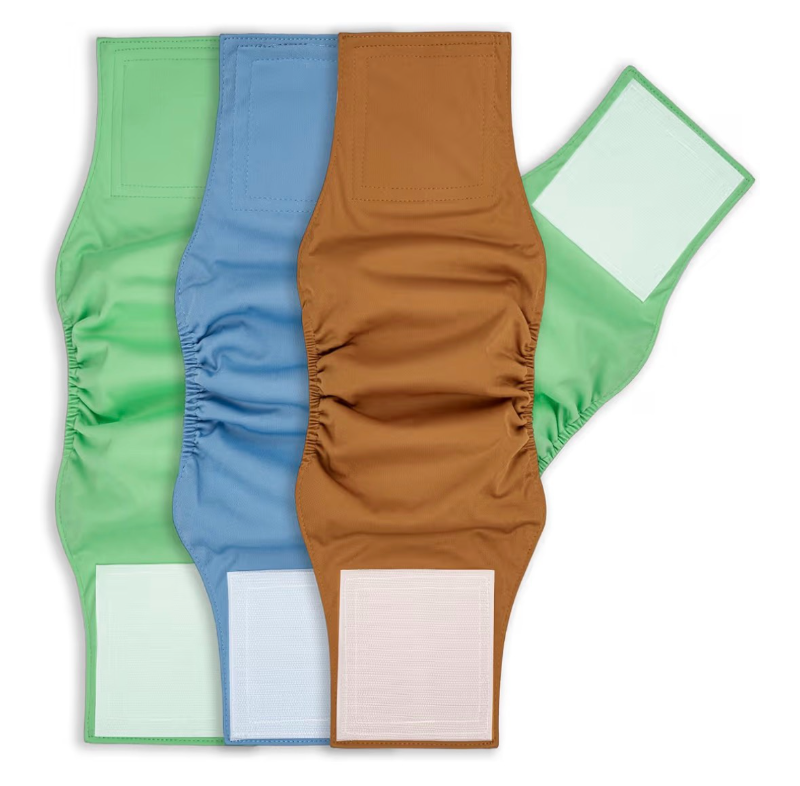 lot 2103 image: MICOOYO Belly Bands for Male Dogs, Reusable Dog Diapers Male, Washable Doggy Diapers for Puppy Training, Incontinence, Marking, XL, Pack of 3