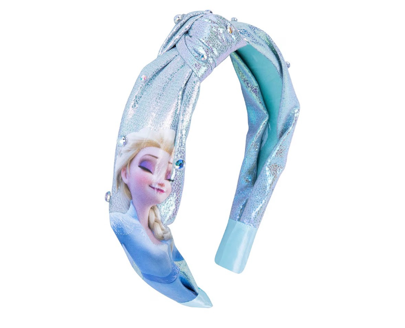 lot 2232 image: LUV HER Disney Frozen 2 Elsa One Thick Knot Headband with Diamonds For Girls - Hair Accessories For Her - Ages