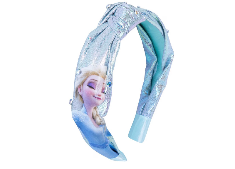 lot 2346 image: LUV HER Disney Frozen 2 Elsa One Thick Knot Headband with Diamonds For Girls - Hair Accessories For Her - Ages 3