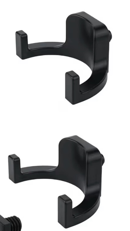 lot 2458 image: 10pcs Storage Shed Tool Hooks, J U V-Shape Hanger Tool Shelves Organizer Storage Shed Hangers Hooks Compatible with SuncastCraftsman for Organizing Tools Ladders Big Items (Black) - Retail $0