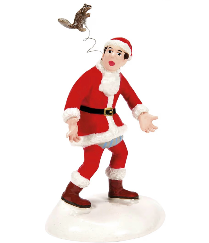 lot 2539 image: Department 56 Snow Village Accessories National Lampoons Christmas Vacation Squirrel Figurine, 4 Inch, Multicolor - Retail $0