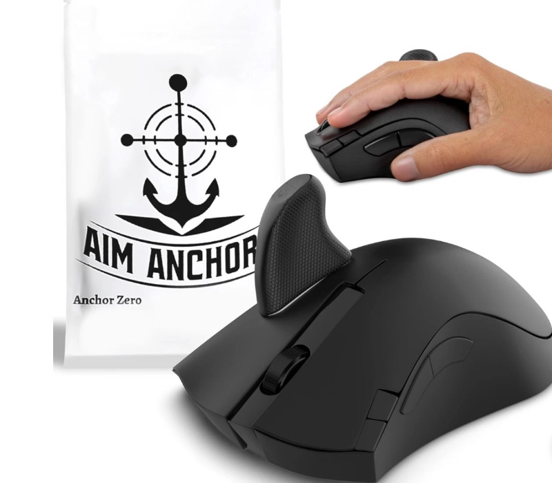 lot 2550 image: AIM ANCHORS Delta Gaming Mouse Grip, Universal Fit, Soft Flexible Pencil Grip Feel, - Retail $0