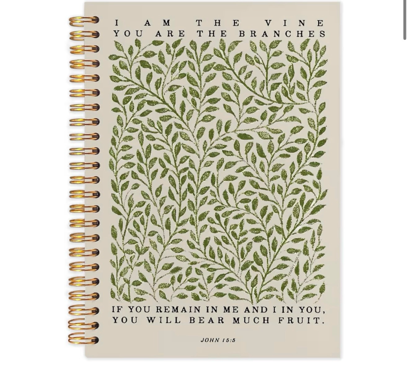 lot 2600 image: Christian Spiral Notebook Journal 5.5x8.3, William Morris Botanical Bible Scripture Journals for Writing, Religious Christian Gifts for Women, Bible Verse Hardcover Notebooks for Note Taking - Retail $0