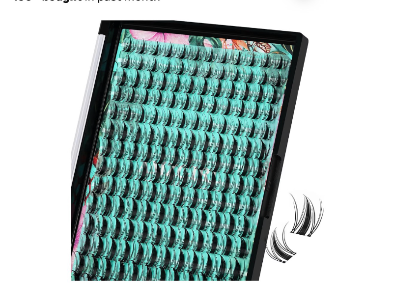 lot 2654 image: Lash Clusters Manga 168Pcs Eyelash Cluster Wet Look Ultra-Thin Invisible Lash Band Eyelashes Extensions Spiky Anime Wide Span Lashes for Beginners(Autumn Leaves,D-Mix10-18mm) - Retail $0