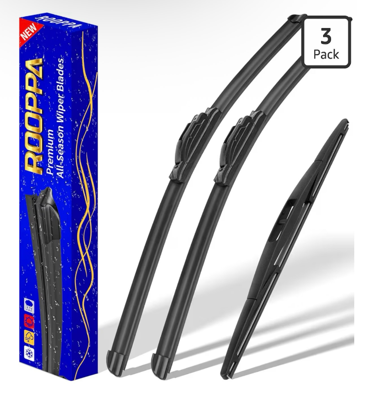 lot 2660 image: 3 wipers Replacement for 2007-2011 Honda CRV CR-V2007-2018 Acura RDX2018-2020 nissan leaf, Windshield Wiper Blades Original Equipment Replacement - 261614 (Set of 3) UJ HOOK - Retail $0