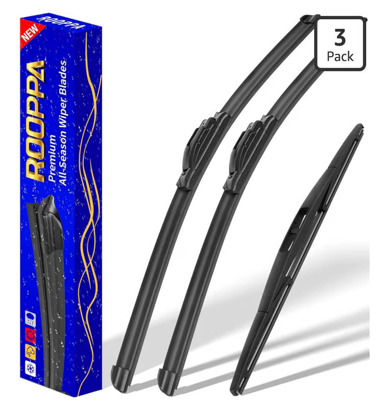 lot 2686 image: 3 wipers Replacement for 2007-2011 Honda CRV CR-V2007-2018 Acura RDX2018-2020 nissan leaf, Windshield Wiper Blades Original Equipment Replacement - 261614 (Set of 3) UJ HOOK - Retail $0