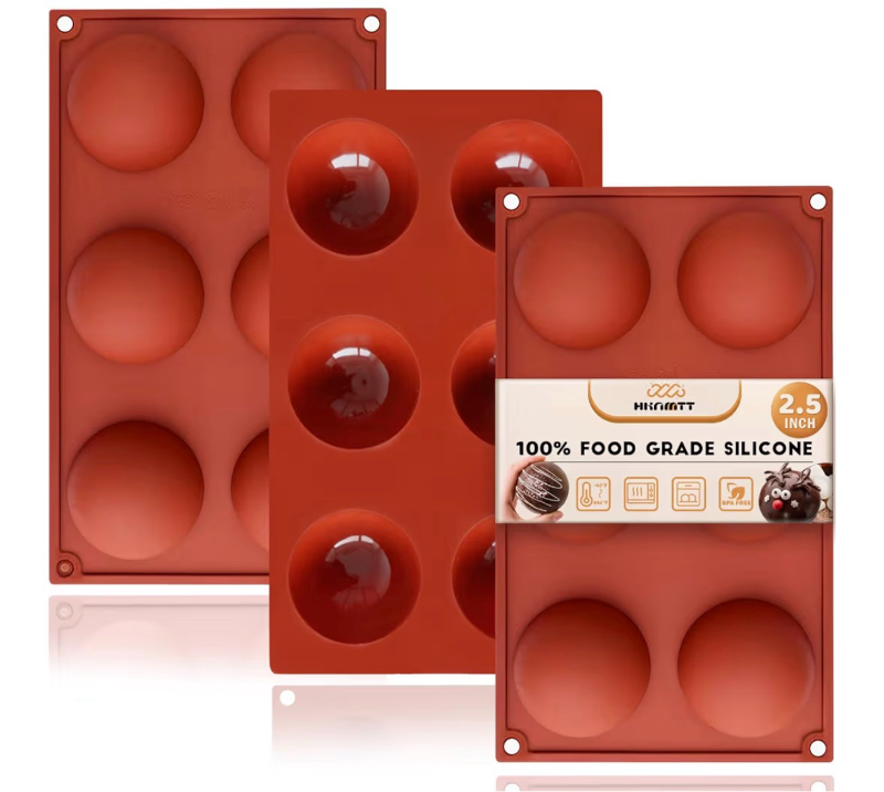 lot 2891 image: 5 pack Hot Chocolate Cocoa Bomb Molds  - Retail $0