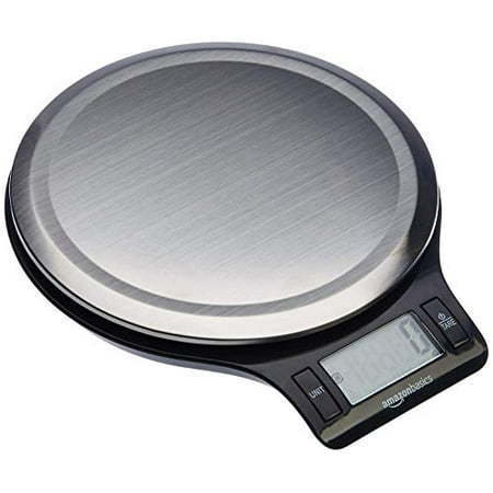 lot 3008 image: Basics Stainless Steel Digital Kitchen Scale with LCD Display  Batteries Included