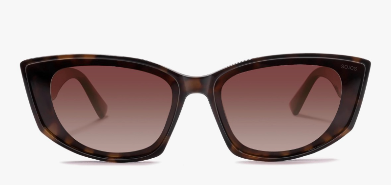 lot 3034 image: SOJOS Retro Cat Eye Polarized Sunglasses for Women Designer Inspired Sunnies UV400 Protection SJ2607 - Retail $0