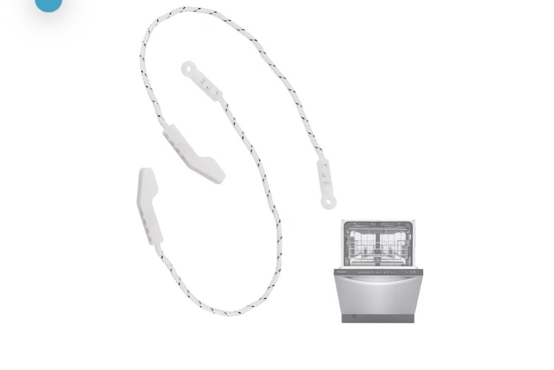 lot 3064 image: 154578801 2PCS Dishwasher Door Cable Friction Pulley Door Hinge Cable Replacement for Electrolux Frigidaire Crosley Kenmore Dishwasher, Replaces AP3958767 1196201 AH1524995 EA1524995 PS1524995 - Retail $0