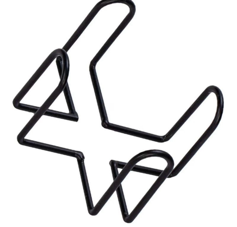 lot 3151 image: Black Iron Coaster Holder Metal Storage Rack Coasters Shelf for Both Round and Square Coasters, Bar Tools and Drinkware, Cool Home Decor (4.40 X 4.40 X 2.48inch) - Retail $0