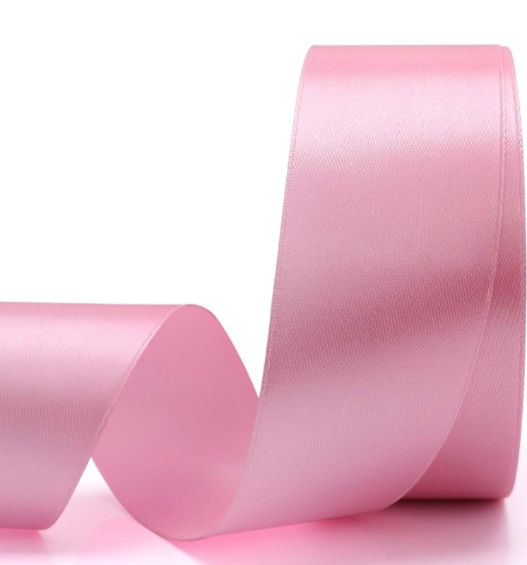 lot 3152 image: Nsilu 25 Yards 1-12 inches Wide Satin Ribbon Suitable for Wedding, Party and Gift Box Packaging Ribbon (Pink, 1-12) - Retail $0