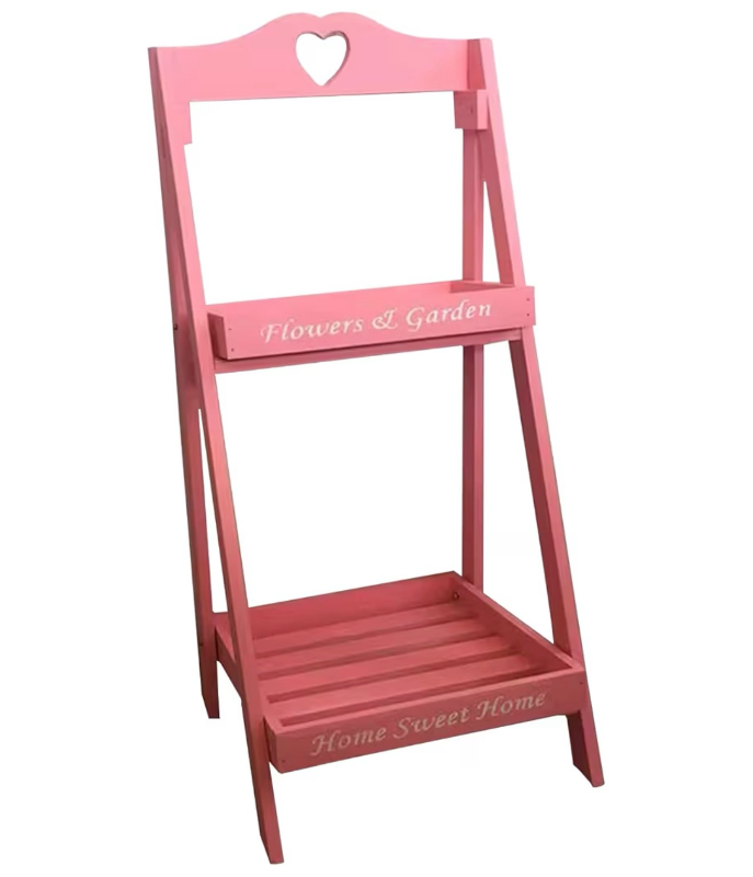 lot 2889 image: 2 tier plastic plant stand  - Retail $0