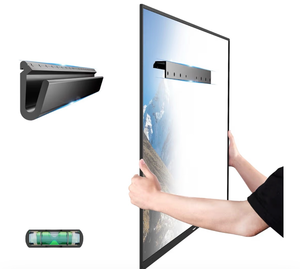 lot 3208 image: HYPIGO No-Stud TV Wall Mount, Studless TV Wall Mount for 26��55 Inch TVs, Holds up to 100 lbs, Max VESA 400x400, Drywall Tv Hanger Bracket, No Drill, Renter Friendly, All Hardware Included - Retail $0