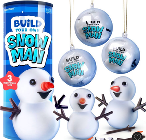 lot 3232 image: Dan&Darci Snowman Making Kit - 40 Piece Set for Creating 3 Clay Snowmen - Stocking Stuffer for Kids - Retail $0