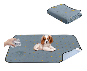 lot 3233 image: Reusable Washable Dog Pee Pads Super Absorbent,1 Pack, 49x66 Inches, Waterproof, Non-Slip Training Pads for Puppies - Retail $0