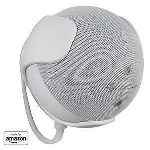 lot 3237 image: All New, Made For Wall Mount, White, for Echo Dot (4th generation) - Retail $30