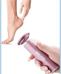 lot 3257 image: Professional Electric Foot File, Adjustable Rotatable Electronic Foot Dead Skin Remover Callus Remover Tool for Home & Nail Salon with 60 pcs Replacement Sandpaper Disk,Pink - Retail $0