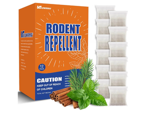 lot 3328 image: Mouse Repellent, Pest Control, Rodent Repellent Pouches, Mice Repellent, Natural Mice Deterrent for HomesRVs, Child & Pet Safe Pest Control. Peppermint Oil to Repel Mice and Pouches, 12 Pack. - Retail $0