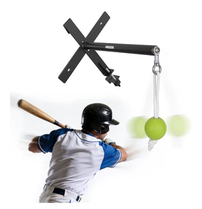 lot 3329 image: Hikeen Portable Baseball Swing Trainer with Auto Reset Tethered Ball - BaseballSoftball Hitting Trainer for Solo Batting Practice, Easy Fence Mount Setup for All Ages - Retail $0