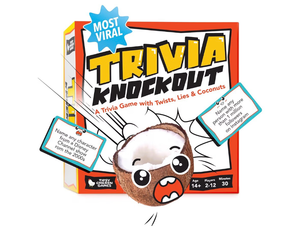 lot 3362 image: Tiki Knockout Bluff Your Way to Victory �� Team Building & Party Board Games �� Bluffing Trivia Game for Friends & Family Game Night - Retail $0