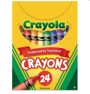 lot 3365 image: 2ct Crayola(R) Assorted Color Crayon Set, 24-Count Box (2 boxes) - Retail $0