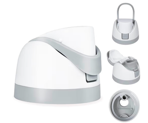 lot 3369 image: EnerCharge Replacement Lid for Owala Freesip, Compatible with Owala Cup 16243240oz, Water Bottle Seal Accessories, Leakproof, BPA-Free,Ash White - Retail $0