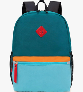lot 3381 image: HawLander Little Kids Backpack for Boys or Girls, Toddler School Bag Fits 3 to 6 years old, D Green Blue, 15 Inch - Retail $0
