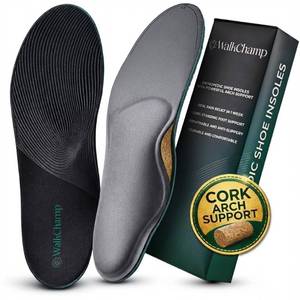 lot 3391 image: High Arch Support Inserts for Men & Women �� Heavy Duty Insoles for Flat Feet, Orthotics for Plantar Fasciitis, Work Boots, Standing All Day & Heel Pain Relief S - Men 8.5Women 9.5 - Retail $30