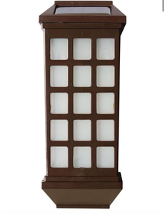 lot 3427 image: OSALADI Extended Solar Wall Lights Outdoor Waterproof Led Solar Wall Mounted Lights with Auto on Off Light Sensor for Patio Yard Driveway Garden Security - Retail $0