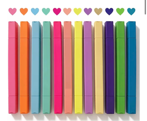 lot 3450 image: konket 12Pcs Dual Tip Highlighters, Pastel highlighters Quick Dry, Aesthetic Cute Markers, for Bible Journaling Accessories School Supplies and Office (Macaron) - Retail $0