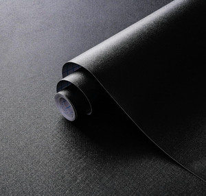 lot 3464 image: 17.7x118 Peel and Stick Wallpaper Black Contact Paper for New Environmentally Friendly Materials Thickening Upgrade Embossed Renter Friendly Wall Paper Modern Vinyl Wrap Countertop Bedroom - Retail $0