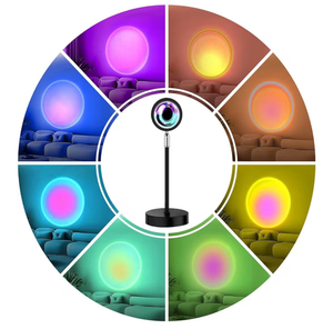 lot 3469 image: Sunset Lamp Projection, Sunset Night Light Rainbow Projecto - Retail $0