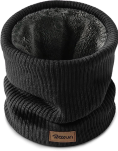 lot 3474 image: ROXUN Winter Neck Gaiter, Neck Warmer Cover Ski Gaiters for MenWomen Fleece Thick Elegant Stylish - Retail $0