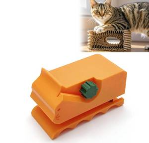 lot 3487 image: jeiaboom Cutter for Cat Scratchers, DIY Cat Scratchers Cardboard Strip Tool, 3D Printed Kitten Shaped Cutter, Cardboard Cutting Machine for Cat Lovers (Green)