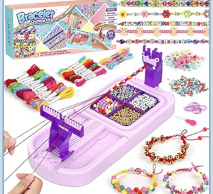lot 3491 image: Friendship Bracelet Making Kit for Girls Ages 8-12, DIY Arts and Crafts Loom Bracelet Maker for Kids, Jewelry Making Kit with Beads String, Christmas Birthday Gifts for Girls 6 7 8 9 10 11 12 Year old - Retail $0