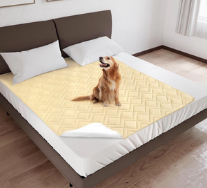 lot 3494 image: Washable Dog Bed Cover Pet Blanket, Dog Cover for Bed Sofa Furniture, Waterproof Sheet Dog Blanket (68 x 82 Inch) - Retail $0
