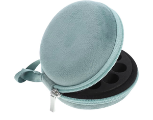 lot 3513 image: Beaupretty Essential Oil Bottle Organizer 10 Slots Velvet Carrying Case Compact Travel Pouch for 1-2Ml Bottles Protective Storage for Aromatherapy and Beauty Oils - Retail $0