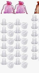 lot 3518 image: EONTAB 10 Pairs Grass High Heel Protectors for Walking on Grass and Uneven Floor, Heel dip Plug Womens Wedding Shoes (L-Code) - Retail $0