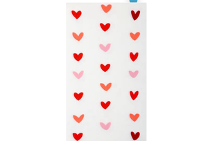 lot 3560 image: 100 Pc Love Hearts Guest Paper Napkins Valentines Day Red Pink Heart Disposable Dinner Hand Towels for Wedding Anniversary Bridal Shower Party Supplies - Retail $0