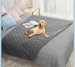 lot 3572 image: Waterproof Blanket Reversible Dog Bed Cover Pet Blanket for Furniture Bed Couch Sofa - Retail $0