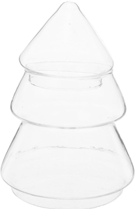 lot 3586 image: Clear Plastic Candy Box 220ml Christmas Tree Shaped Sweet Cookie Jar Xmas Favor Boxes Chocolate Treat Holder Container for Christmas Party Decorations - Retail $0