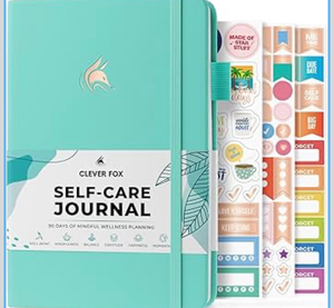 lot 3597 image: Self-Care Journal �� Daily Reflection Notebook �� Mental Health & Personal Development Planner, Meditation & Mood Log, A5 (Turquoise) - Retail $0