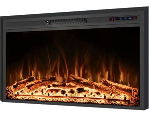 lot 3601 image: 43 Width Electric Fireplace Inserts with Adjustable Flame Colors, Fireplace Heater with Touch Screen & Remote Control, Recessed in Wall, 7501500W, Timer - Retail $0