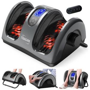 lot 3610 image: TISSCARE Shiatsu Foot Massager with Heat, FSA Eligible HSA Foot Massager for Plantar Fasciitis, Neuropathy, Circulation and Pain Relief, Massage Feet at HomeOffice, Gift for Men and Women - Retail $200