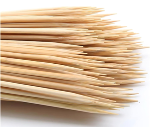 lot 3636 image: DTmasao 200PCS 6 inch Bamboo Skewers for wooden sticks�� BBQ��Appetiser��Fruit��Cocktail��Kabob��Chocolate Fountain��Grilling��Kitchen��crafting and Party. �3mm, More Size Choices 68101236 - Retail $0