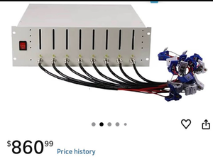 lot 3650 image: Huitelai 8-Channel Battery Split Cabinet Iron Lithium Battery Capacity Tester 18650 Batteries10A - Retail $860