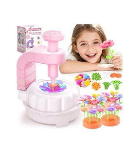 lot 3675 image: Arts and Crafts for Kids, DIY Fabric Flower Bouquet Craft Kits for Kids Toys, Educational Preschool Learning Detective Toy for Girls 3 4 5 6 7 8 9 10 11 12 Years Old Toddler Birthdays Gift(Pink) - Retail $0