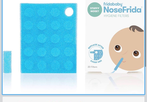 lot 3702 image: Frida Baby Nasal Aspirator Original 20 NoseFrida Filter Refills, Replacement Filters, Hygiene Filters for NoseFrida The Snotsucker, BPA Free, Latex Free - Retail $0